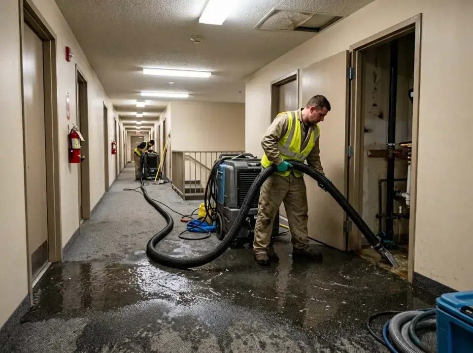 multi-unit-apartment-hallway-f-005 — frequently asked questions, Emergency Burst Pipe Water Extraction & Removal in Sturteva…